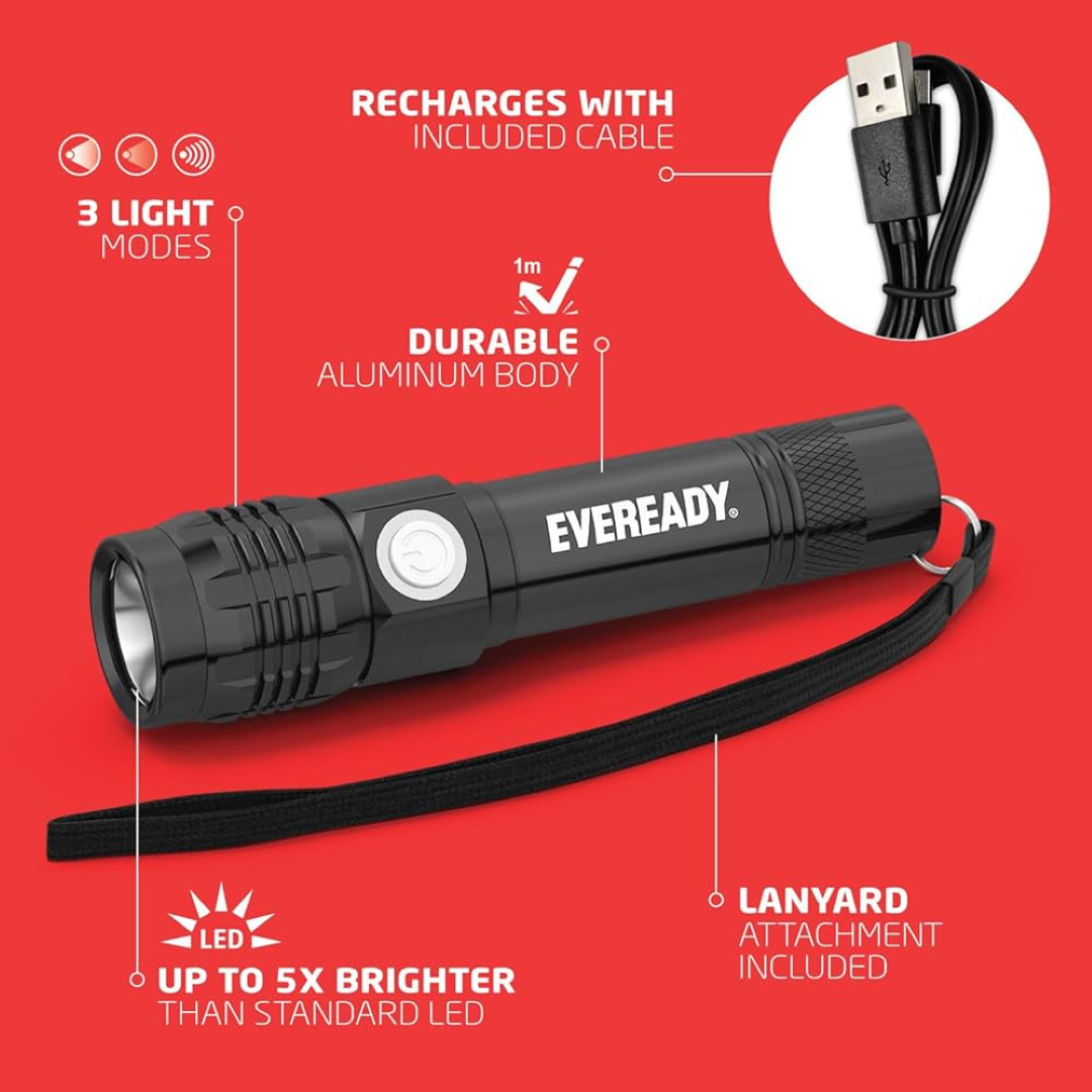 EVEREADY RECHARGEABLE FLASHLIGHT 150 LED 1